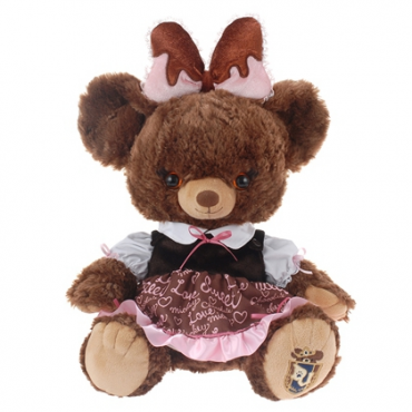 大學熊 x 米妮 布丁 朱古力 巧克力 粉紅 裙 服裝 衫