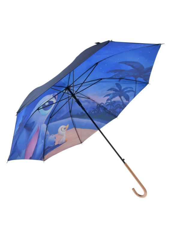 小魔星 史迪仔 史迪奇 星際寶貝 醜小鴨 海灘 星空 藍色 2層 睛雨兼用 雨傘