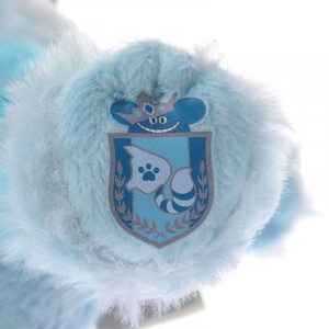 大學熊 x 愛麗絲 電影版 藍色 妙妙貓 毛公仔 匙扣